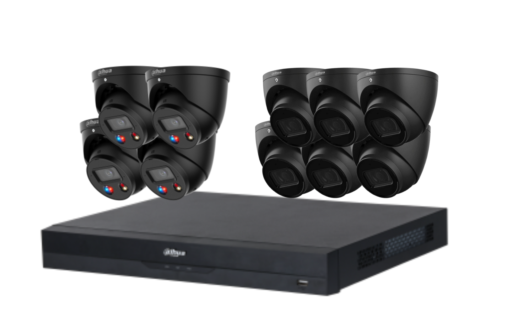 Dahua 6 MP + 16 Channels Kit: 4 x 6MP TiOC and 6 x 6MP Turret Cameras with 16CH AI NVR