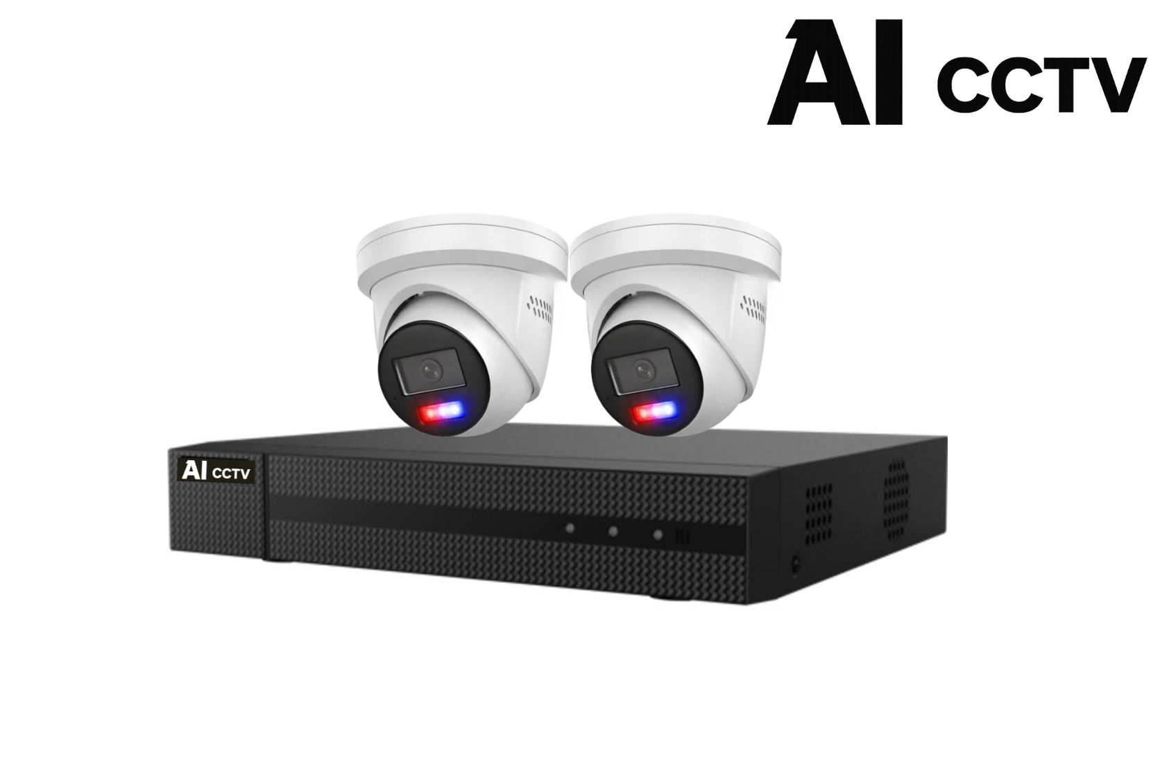 AI CCTV 4CH Active Guard 6MP Kit – 2 Deterrence Cameras Product vendor