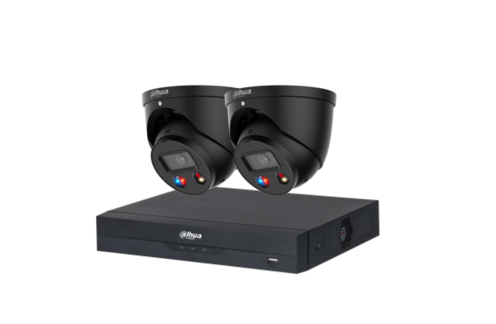 Dahua 6MP + 4 Channels Full Color 24/7 and Deterrence Kit: 2 x 6mp TIOC, AI NVR Product vendor