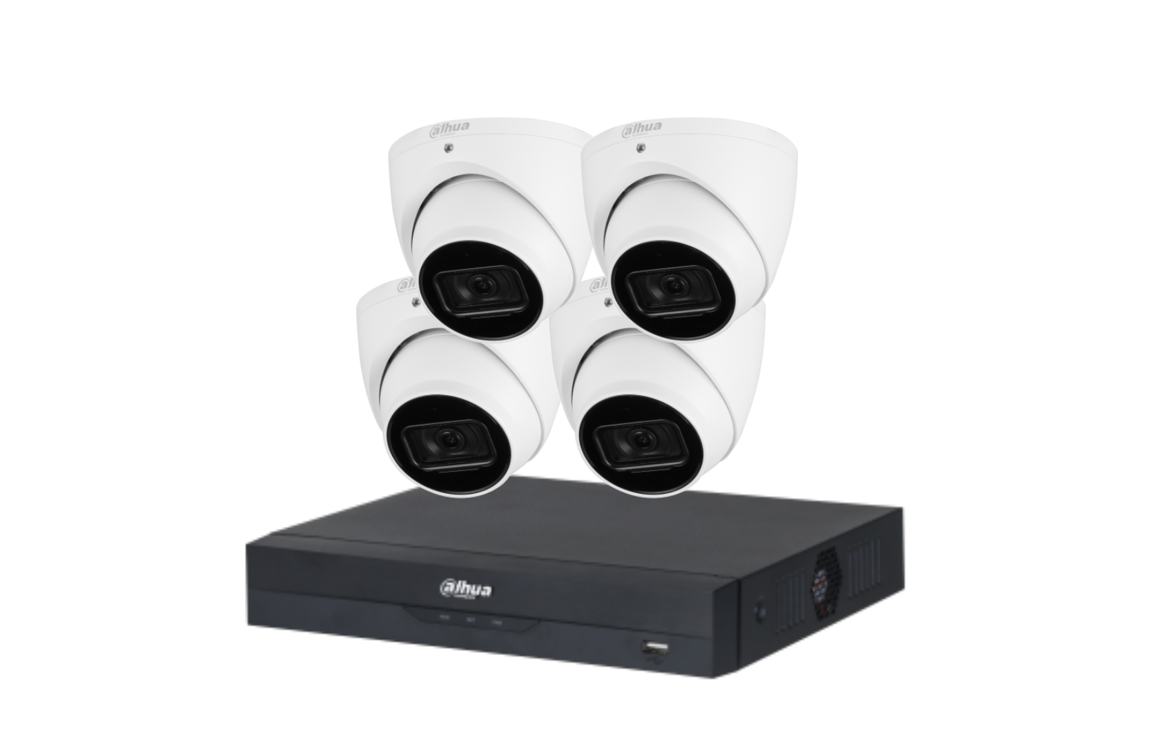 Dahua 6 MP + 4 Channels Kit: 4 x 6mp Turret Cameras, AI NVR Product vendor