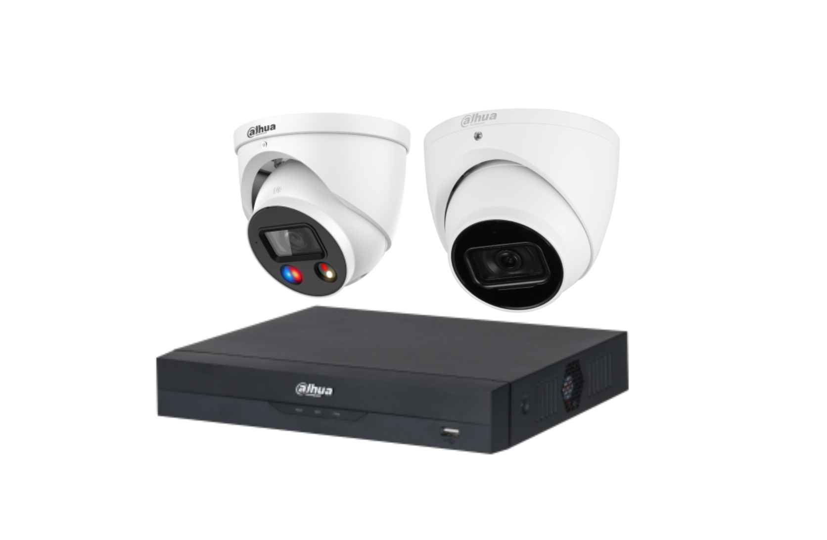 Dahua 6MP + 4 Channels Kit: 1 x 6mp TIOC, 1 x 6mp Turret Cameras, AI NVR Product vendor