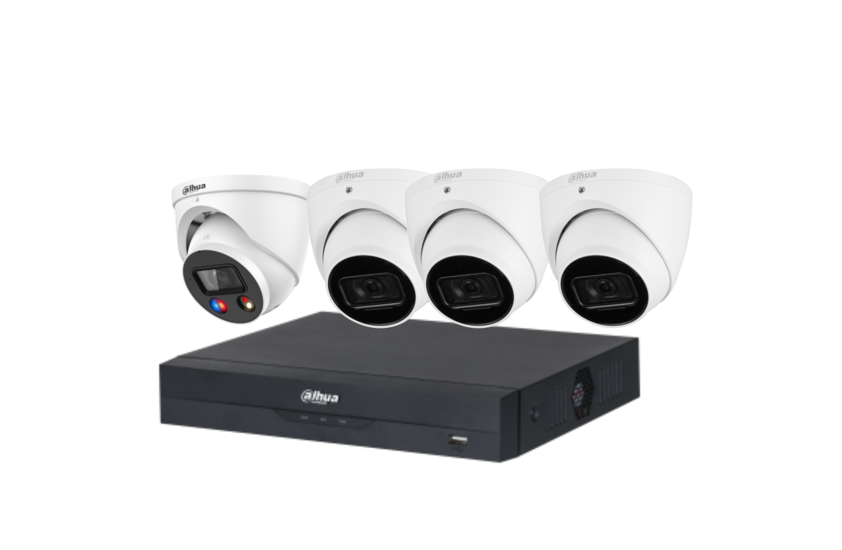 Dahua 6MP + 4 Channels Kit: 1 x 6mp TIOC, 3 x 6mp Turret Cameras, AI NVR Product vendor
