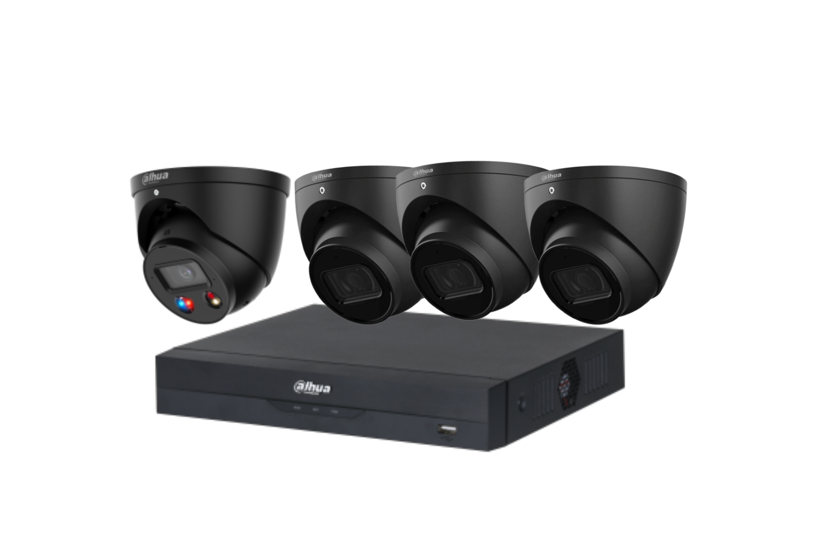 Dahua 6MP + 4 Channels Kit: 1 x 6mp TIOC, 3 x 6mp Turret Cameras, AI NVR Product vendor