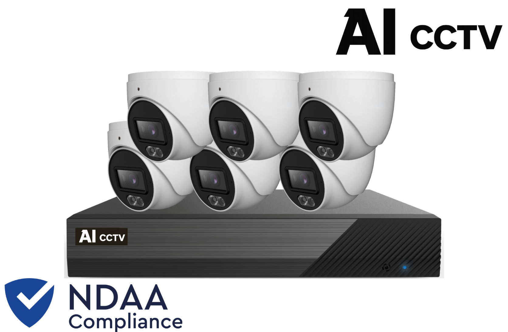 AI CCTV 8CH Essential 6MP Kit – 6 x 6MP Turret Cameras (NDAA Approved) Product vendor