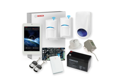 Bosch 3000 Series Alarm Kit with 7 TouchOne Code Pad, 2 x Bosch Gen2 Wireless PIRS and 2 Key Fobs