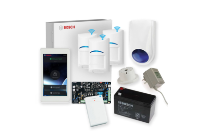 Bosch 3000 Series Alarm Kit with 5″ TouchOne Code Pad, 3 x Bosch Gen2 Wireless PIRS and Accessories