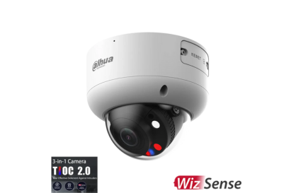 Dahua 8MP Smart Dual Illumination Active Deterrence Vari-focal Dome WizSense Network Camera DH-IPC-HDBW3849R1P-ZAS-PV-27135