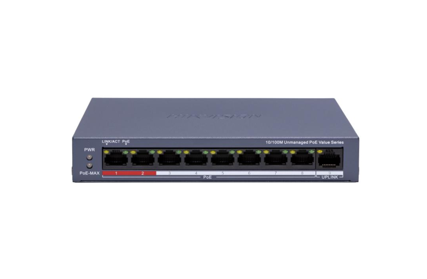 Hikvision DS-3E0109P-E/M 8 Port Fast Ethernet Unmanaged POE Switch Product vendor