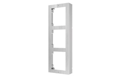 Hikvision DS-KD-ACW3/S 2nd Gen Intercom Triple Gang Housing, Surface Mount, Stainless Steel