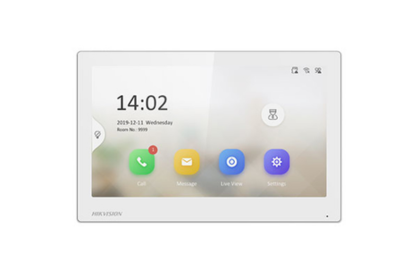 Hikvision DS-KH6350-WTE1 Gen2 IP-Based 7 inch Indoor Intercom Station Wifi WHITE