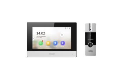 Hikvision DS-KIS302-P Hybrid Intercom Kit, 4 Wire Door & 4-Wire/IP/WiFi Room, 1 to 1, with PSU