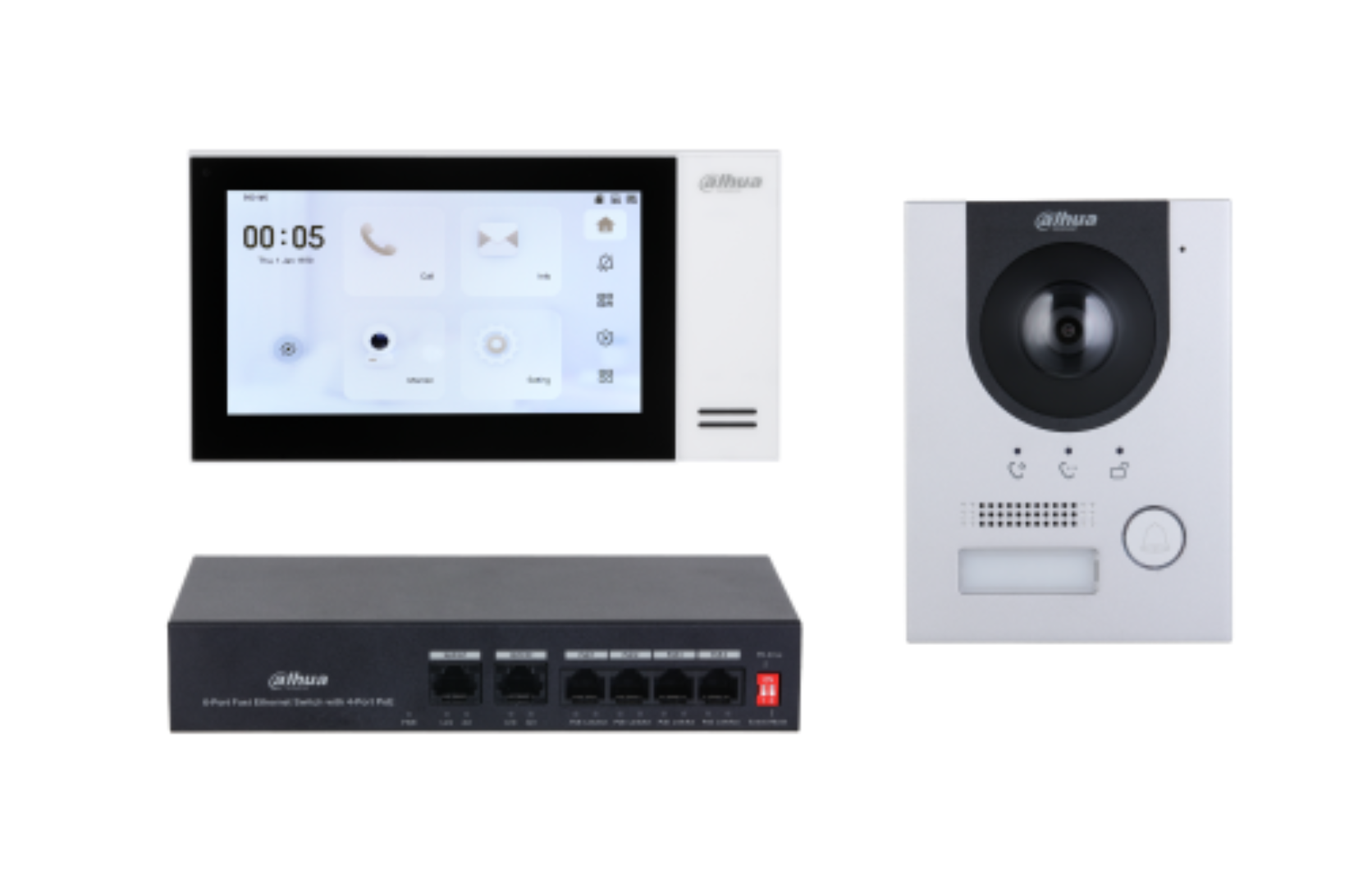Dahua KTP01L Video Intercom Kit – 7" IP Monitor & PoE Door Station Kit Product vendor