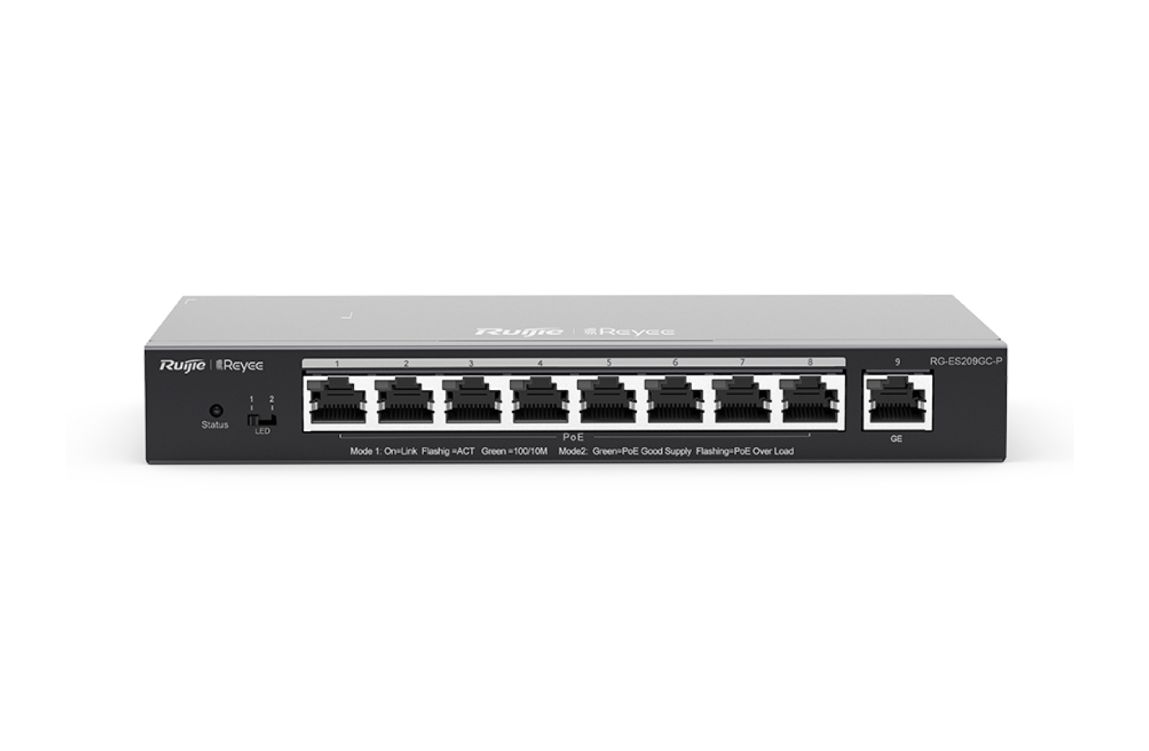 Ruijie RG-ES209GC-P, 9-Port Gigabit Smart Cloud Managed PoE Switch Product vendor