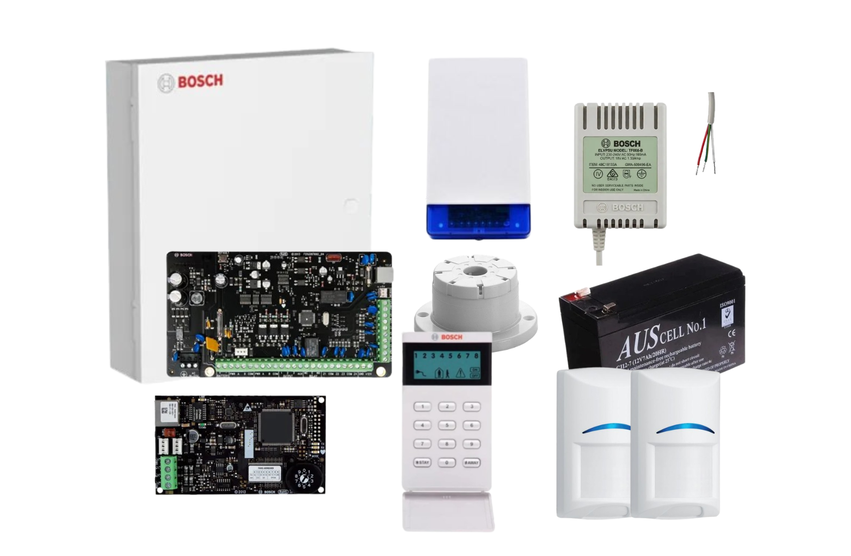 Bosch Solution 2000 IP Alarm Kit with LCD Icon Keypad and 2 x Bosch Gen2 Quad PIRs Product vendor