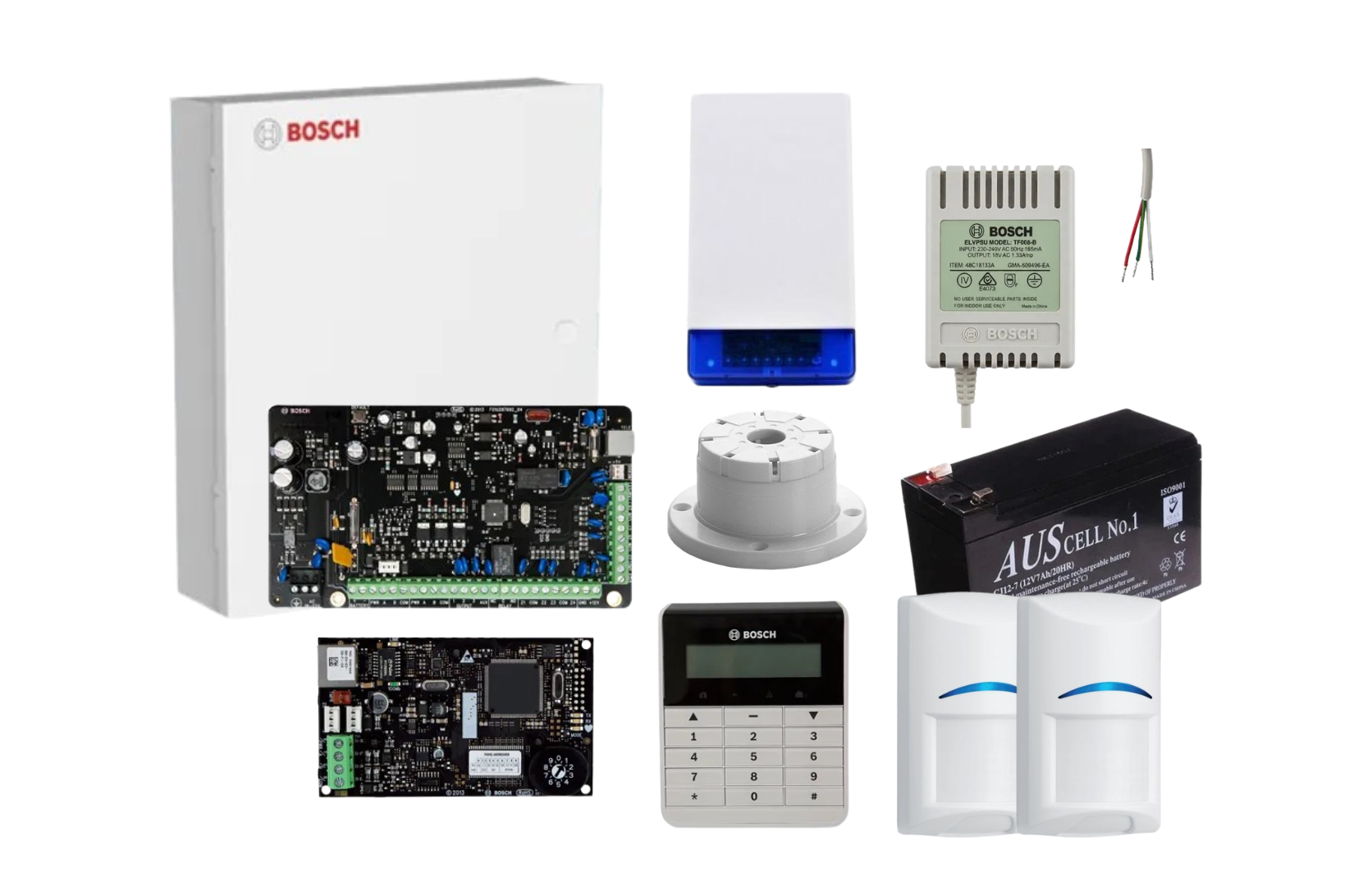 Bosch Solution 2000 IP Alarm Kit with Text Keypad and 2 x Bosch Gen2 Quad PIRs Product vendor