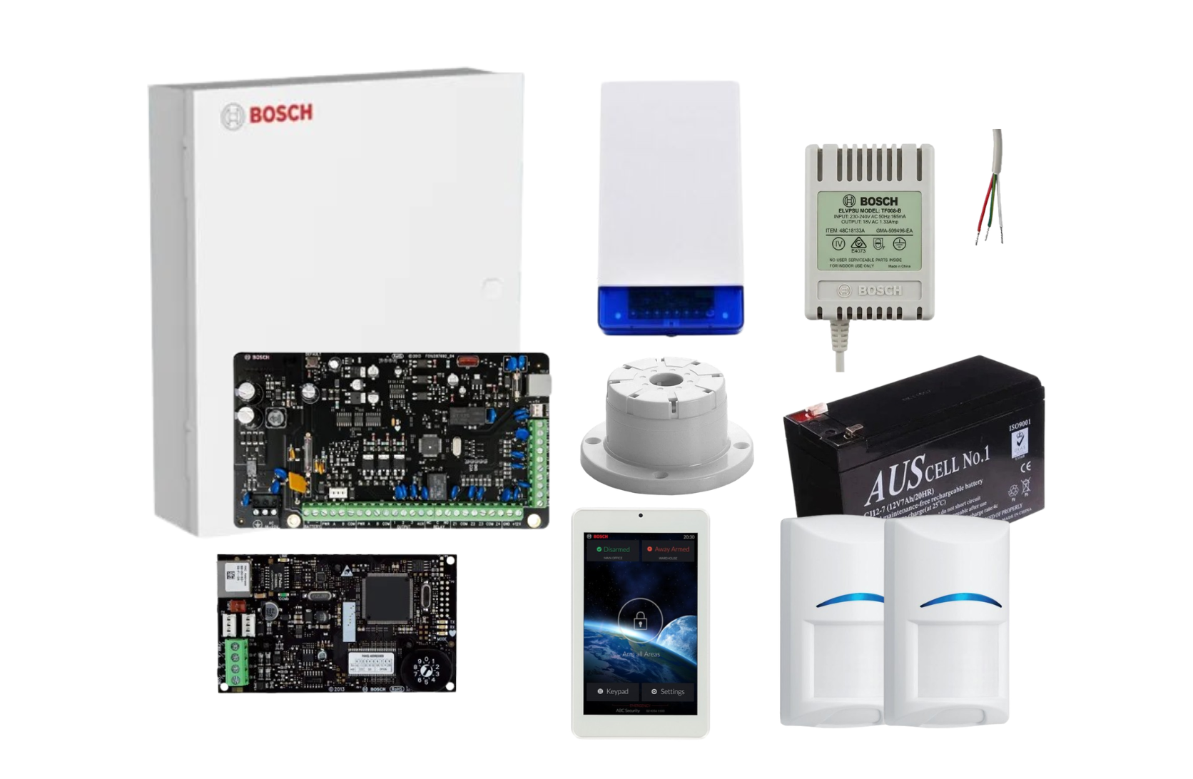 Bosch Solution 2000 IP Alarm Kit with 7 Touch Screen Keypad and 2 x Bosch Gen2 Quad PIRs Product vendor