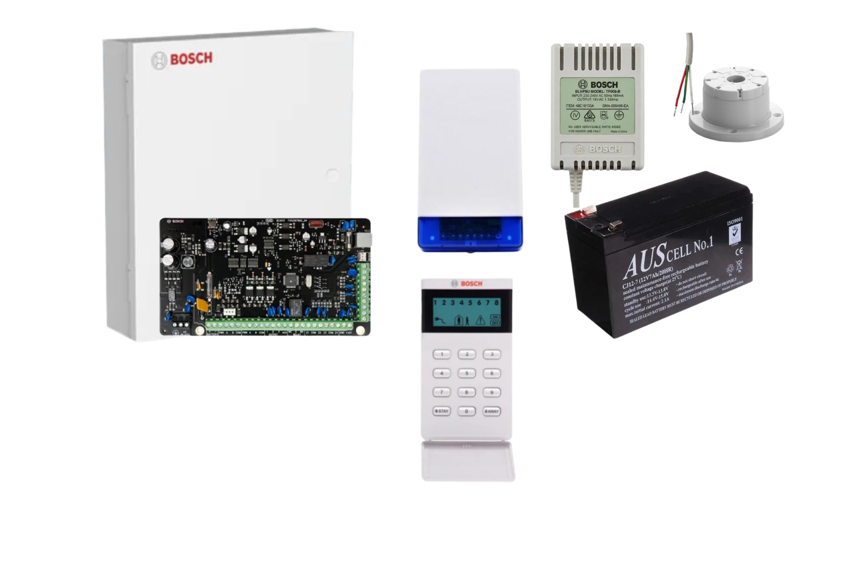 Bosch Solution 3000 Alarm Kit with LCD Icon Keypad – No Detectors Product vendor