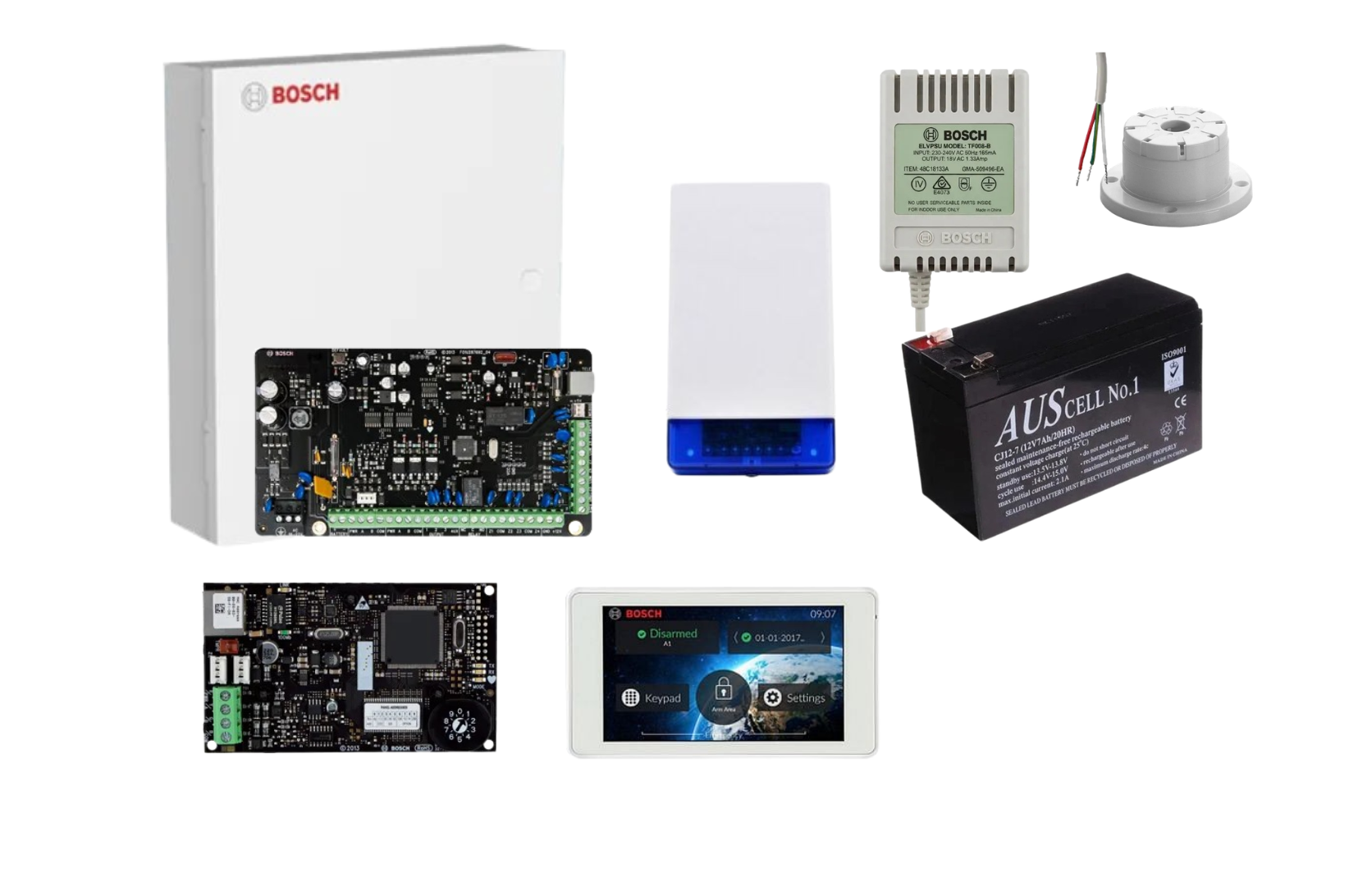 Bosch Solution 3000 IP Alarm Kit with 5 Touch Screen Keypad – No Detectors Product vendor