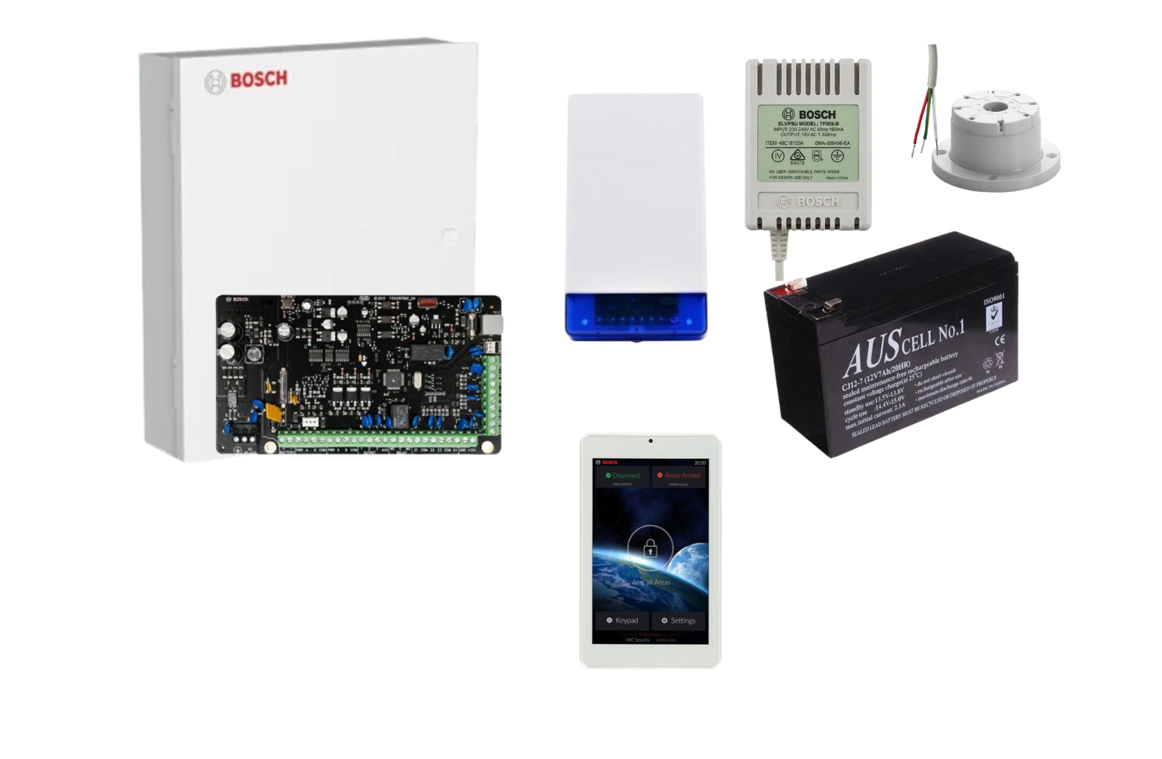 Bosch Solution 3000 Alarm Kit with 7 Touch Screen Keypad – No Detectors Product vendor