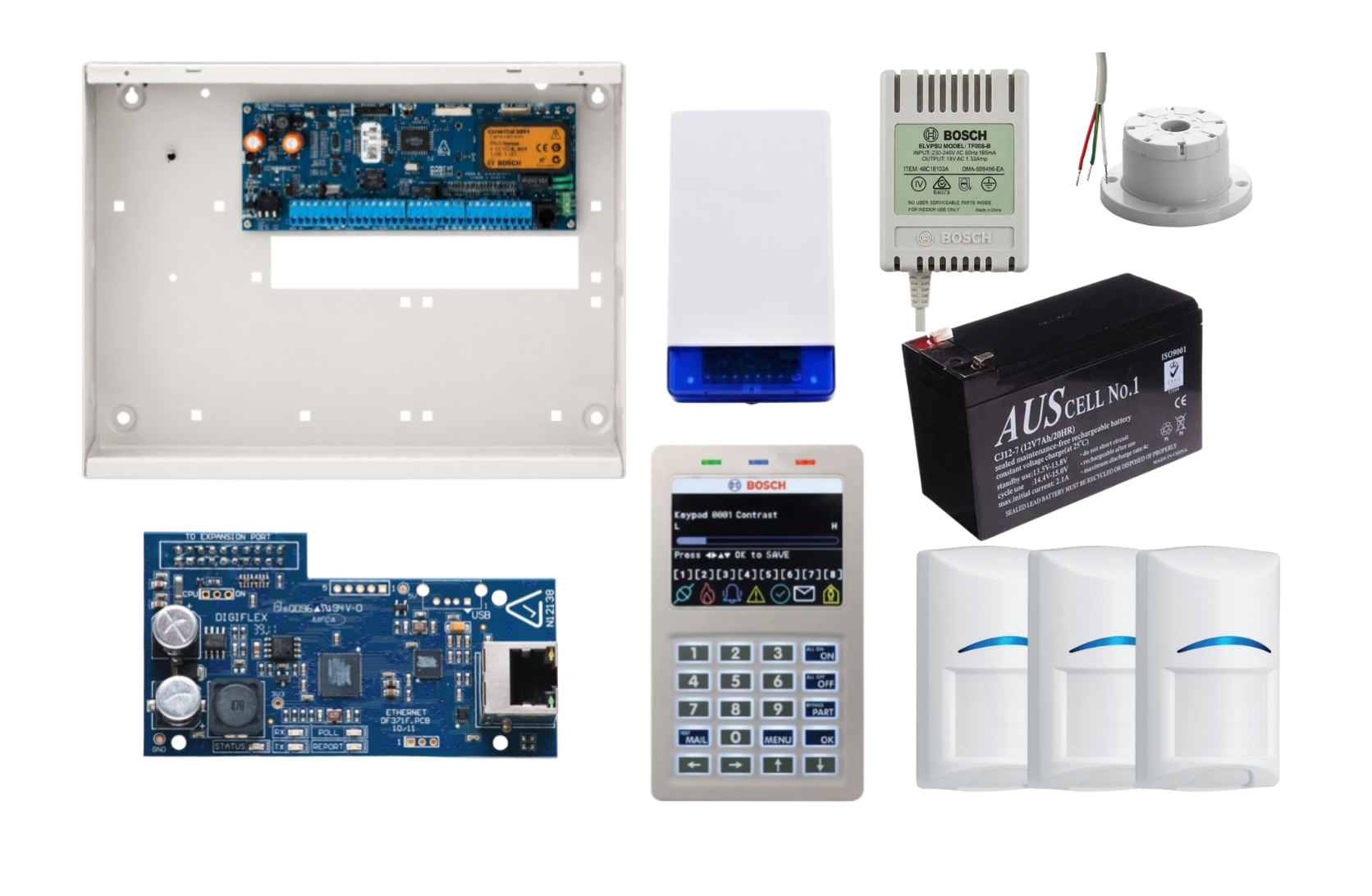 Bosch Solution 6000 Ethernet Alarm Kit with Smart Keypad and 3 x Bosch Gen2 PIRs Product vendor