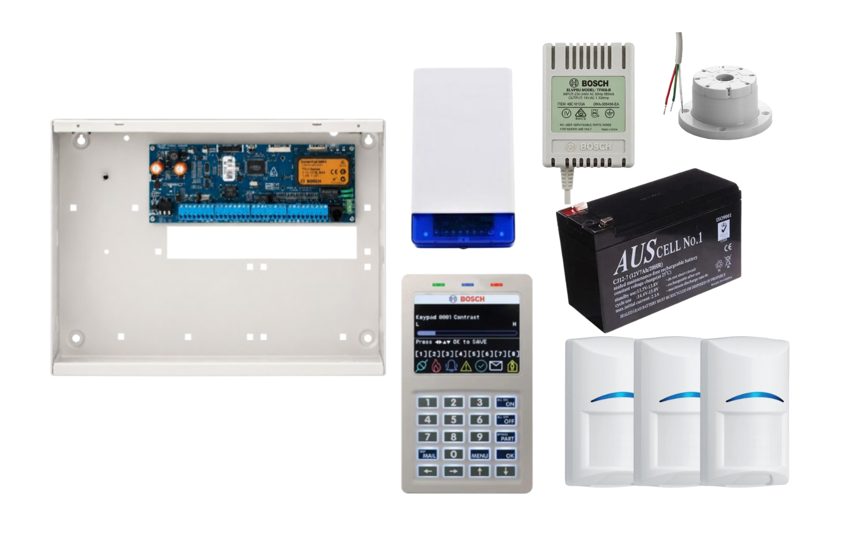 Bosch Solution 6000 Alarm Kit with Smart Keypad and 3 x Bosch Gen2 PIRs Product vendor