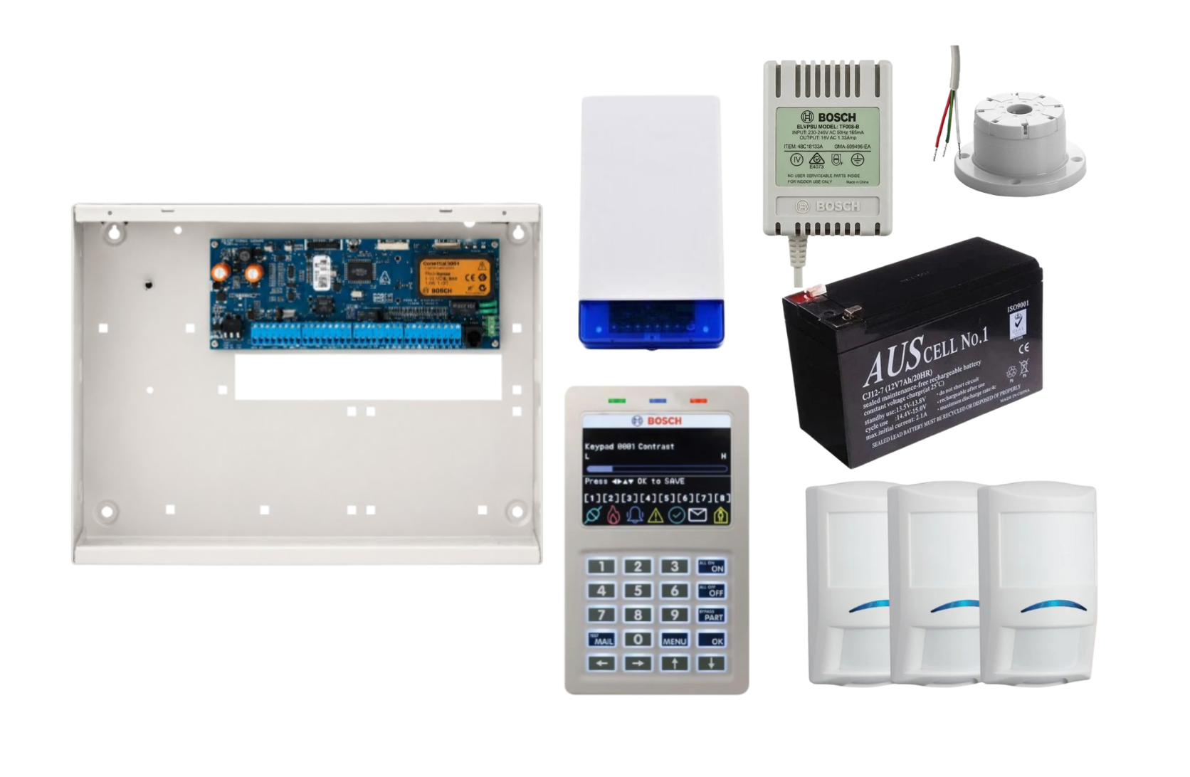 Bosch Solution 6000 Alarm Kit with Smart Keypad and 3 x Bosch Professional Series PIRs Product vendor