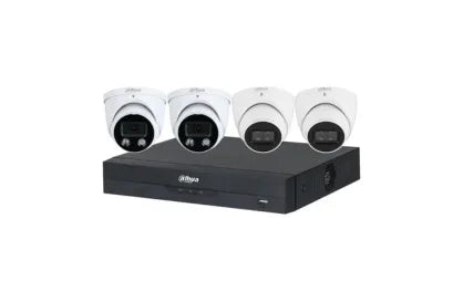 Dahua 8 MP + 8 Channels Kit: 2 x 8MP TiOC and 2 x 8MP Turret Cameras with 8CH AI NVR - Security Zone Online