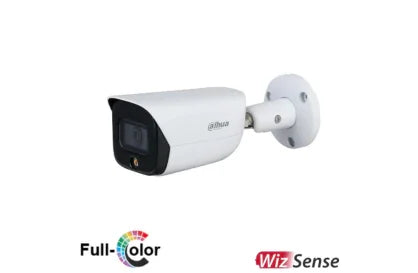 Dahua 4MP Full-colour Warm LED Fixed-focal Bullet WizSense Network Camera DH-IPC-HFW3449EP-AS-LED-0360B - Security Zone Online