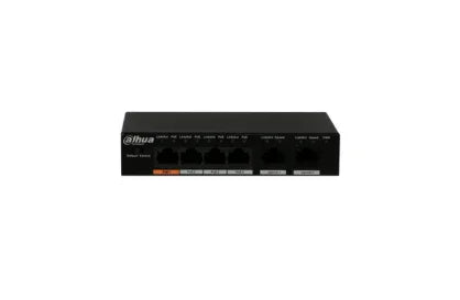 Dahua 6-Port 10/100Mbps Unmanaged Desktop Switch with 4 PoE Ports DH-PFS3006-4ET-60 - Security Zone Online