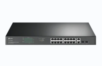 TP-Link 16-Port PoE Gigabit Easy Smart Switch with 2 port uplink - Security Zone Online
