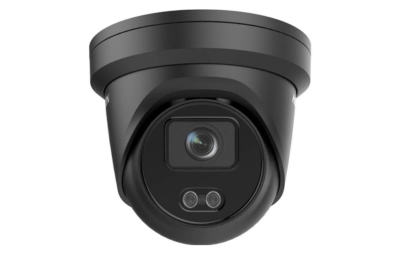 Hikvision DS-2CD2347G2-LU 4MP Gen2 Outdoor ColorVu BLACK Turret Camera with Acusense & Mic 30m White LED 2.8mm - Security Zone Online
