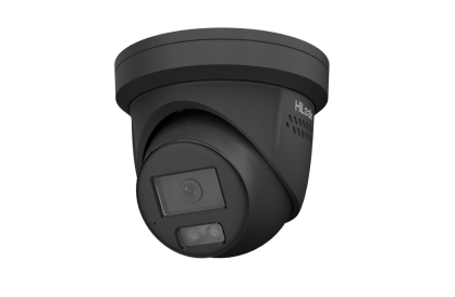 HiLook 6MP IPC-T269H-MU/SL All in One Camera with Blue / Red Strobe / Audio (ACDC) (BLACK) - Security Zone Online