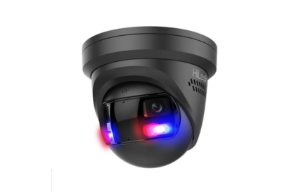 IPC-T289PH-MU/SL Black 8MP Dual Lens Stitched Wide Angle Smart Hybrid Light Fixed Turret Network Camera - Security Zone Online