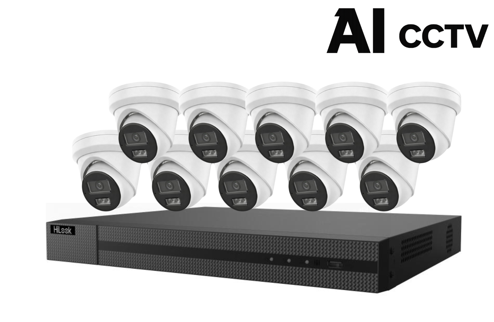 AI CCTV 16CH Core Kit – 8MP Turret Cameras (10 Cameras) Product vendor