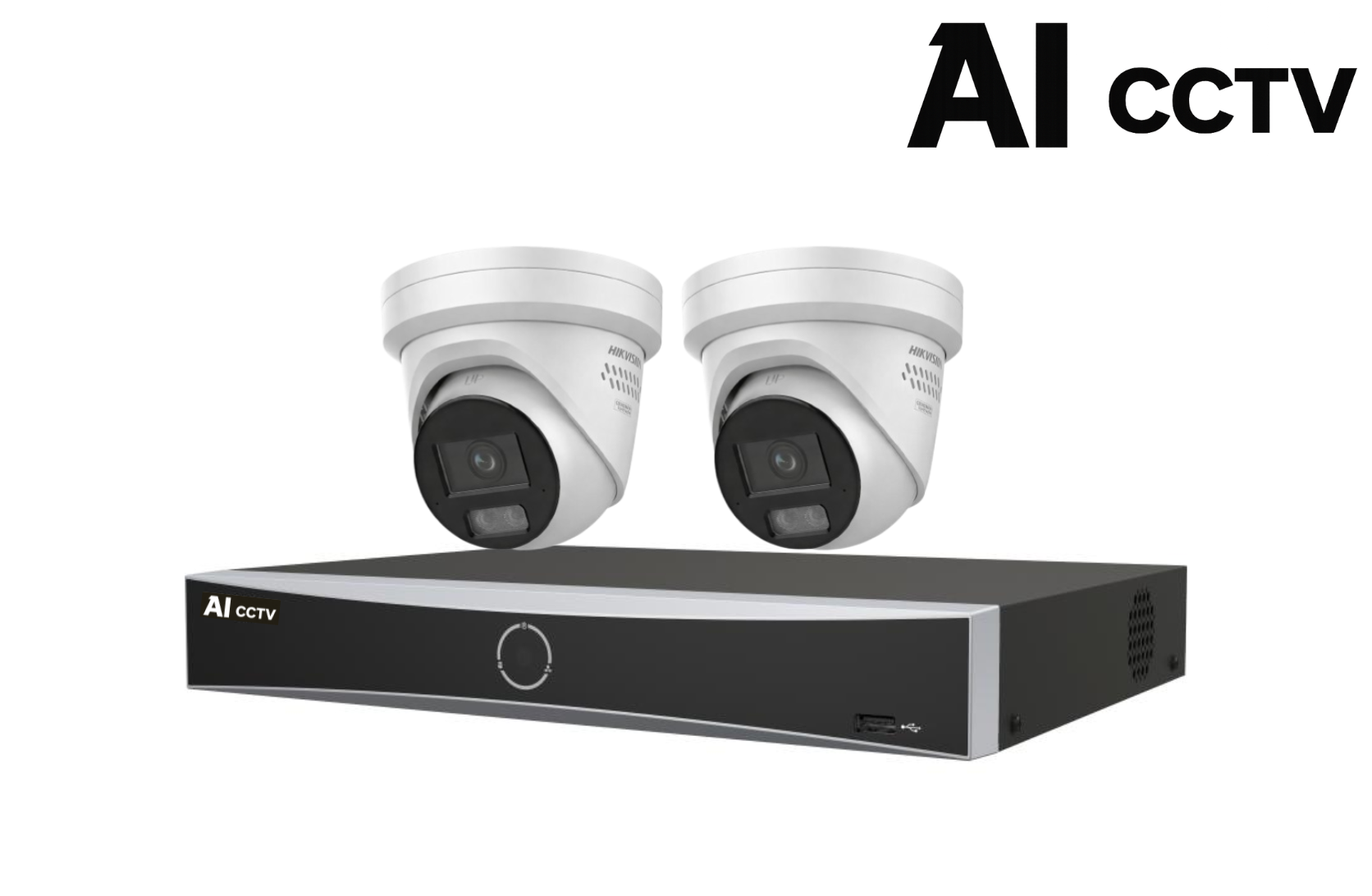 AI CCTV 4CH Elite Guard 8MP Kit – 2 × 8MP AI Color Cameras Product vendor