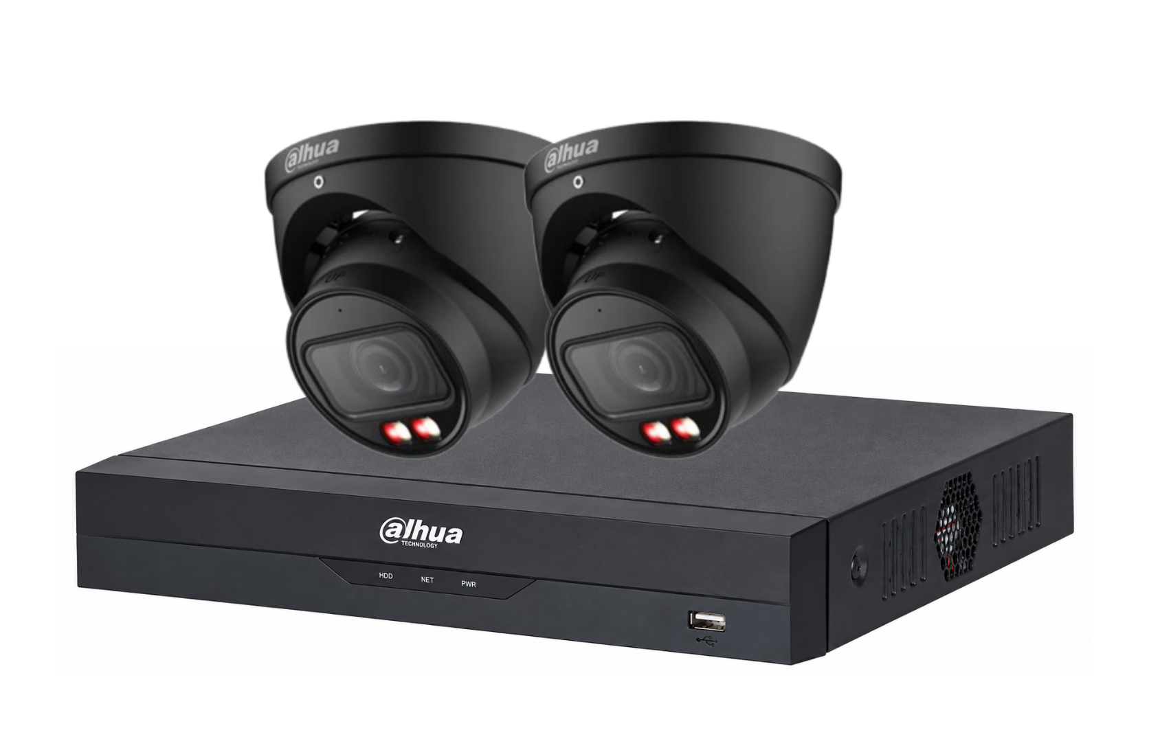 Dahua 6 MP + 4 Channels Full Color Kit: 2 x 6mp Dual Light Turret Cameras, AI NVR Product vendor