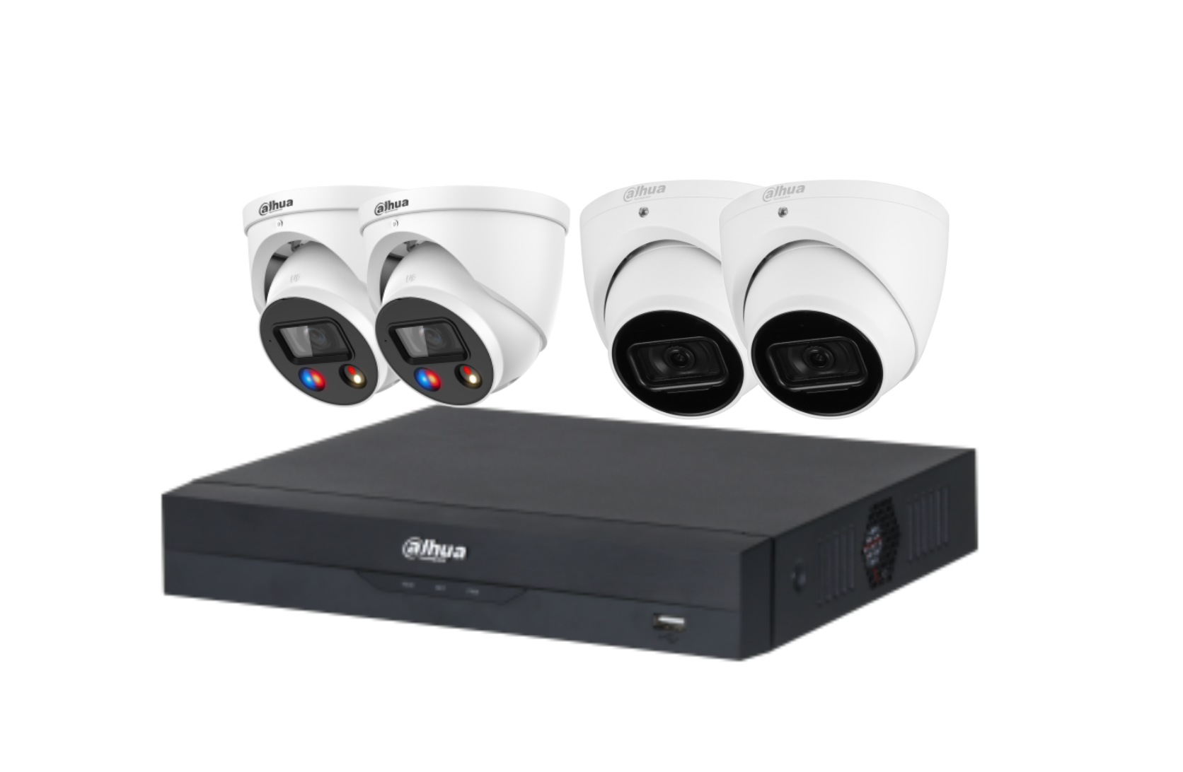 Dahua 6 MP + 8 Channels Kit: 2 x 6MP TiOC and 2 x 6MP Turret Cameras with 8CH AI NVR