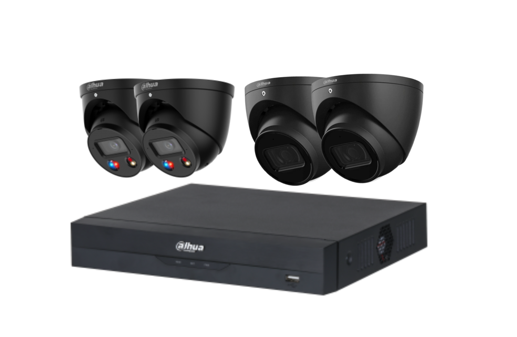 Dahua 6 MP + 8 Channels Kit: 2 x 6MP TiOC and 2 x 6MP Turret Cameras with 8CH AI NVR