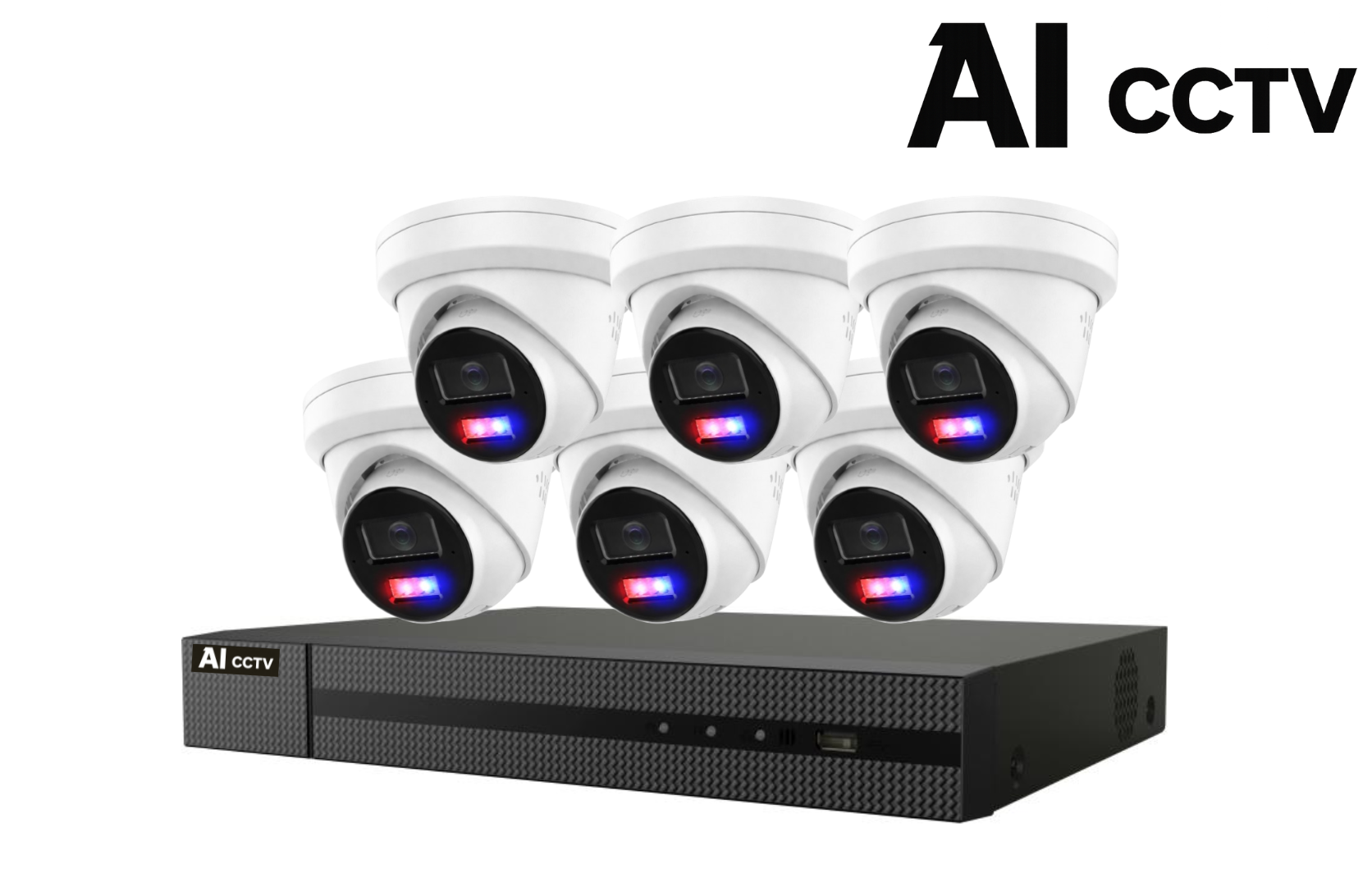 AI CCTV 8CH Active Guard 8MP Kit – 6 Deterrence Cameras (8MP) Product vendor