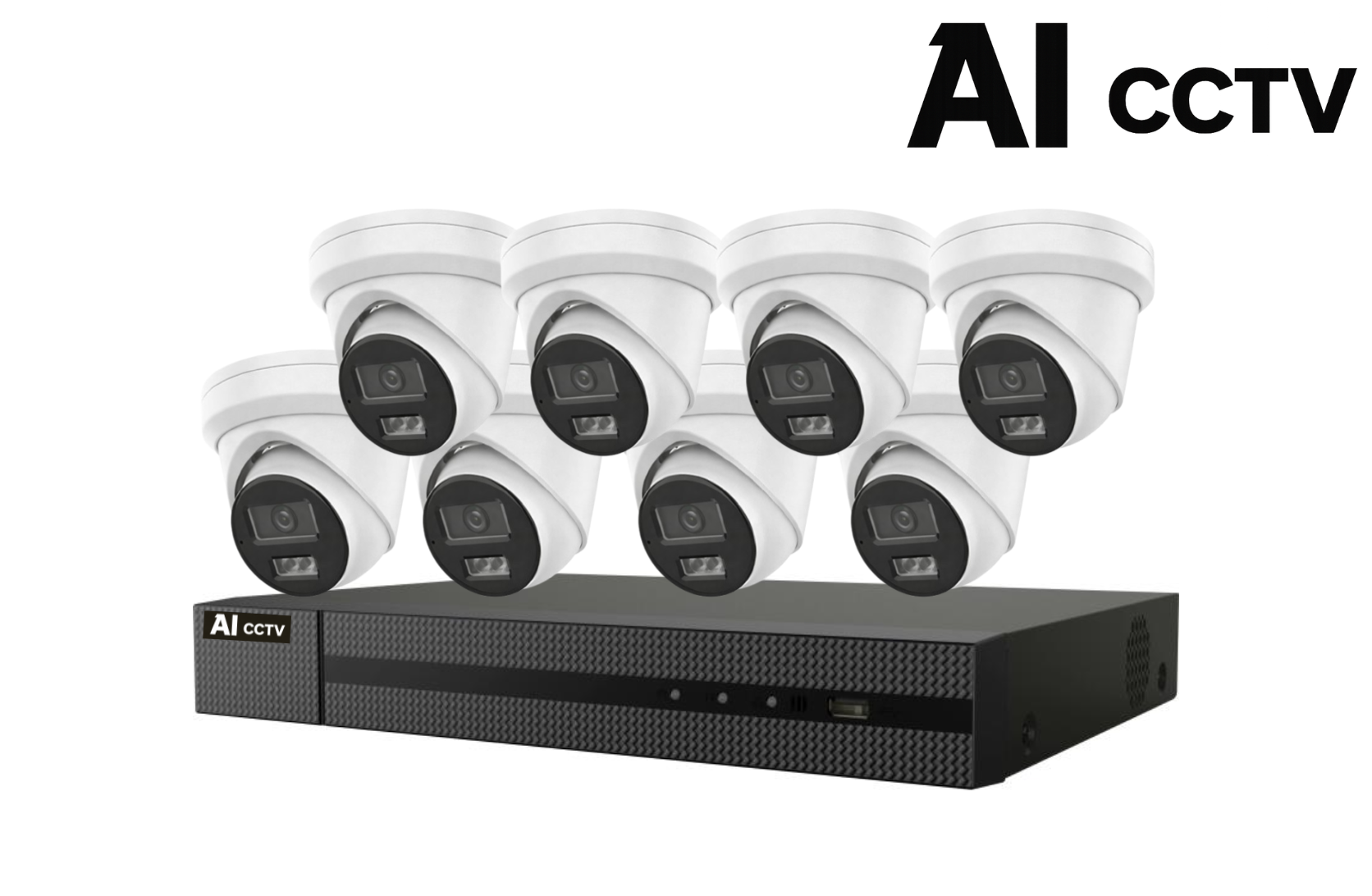 AI CCTV 8CH Core Kit – 6MP Turret Cameras (8 Cameras) Product vendor
