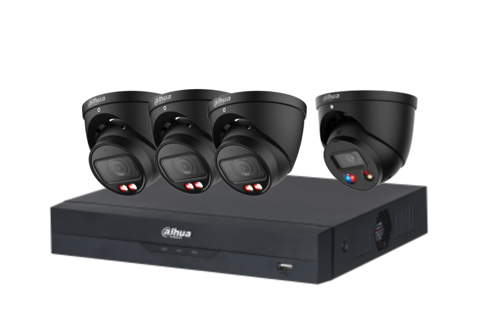 Dahua 6MP + 4 Channels Kit: 1 x 6mp TIOC, 3 x 6mp Turret Cameras, AI NVR Product vendor