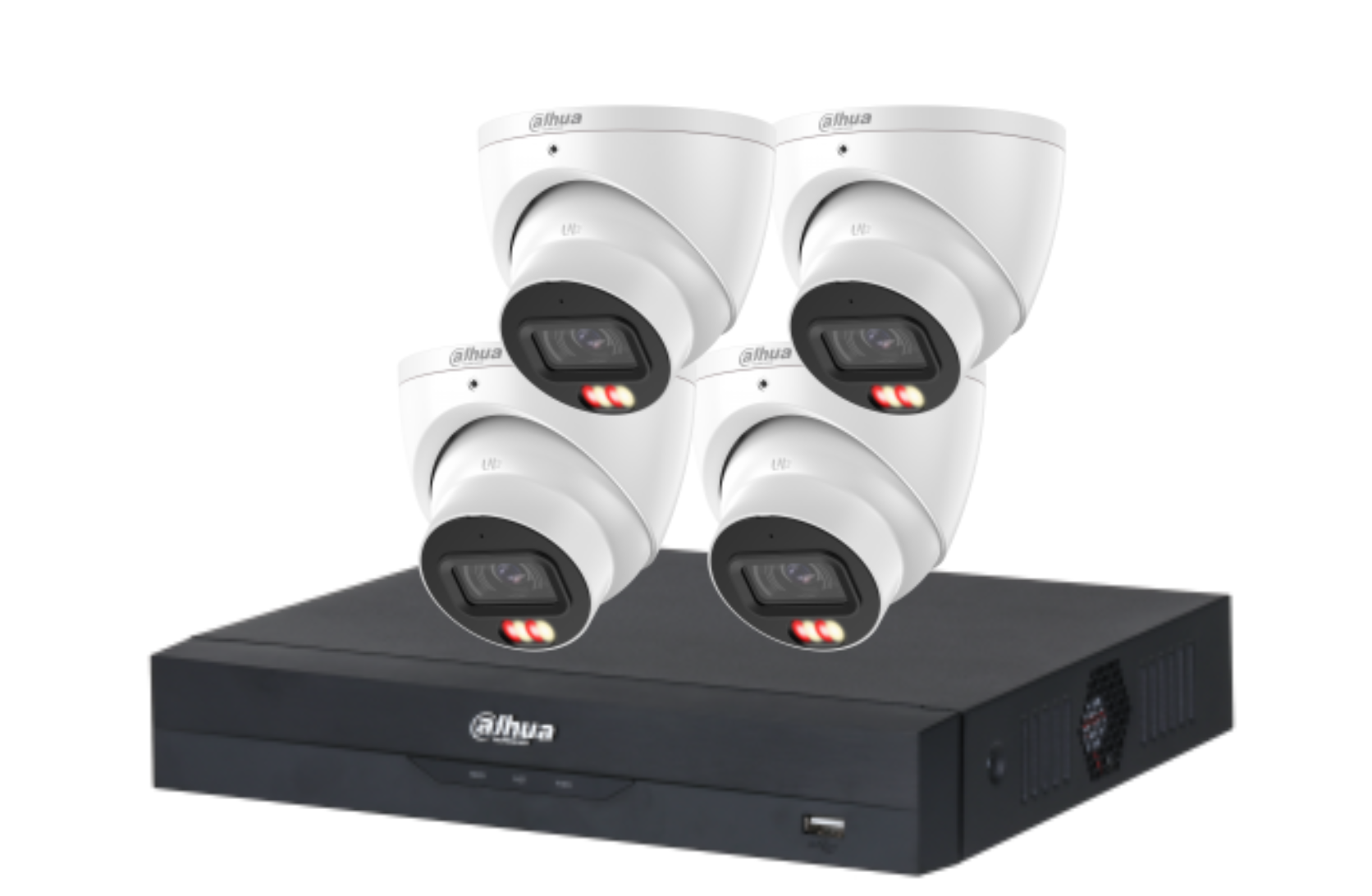 Dahua 6 MP + 4 Channels Kit: 4 x 6mp Turret Cameras, AI NVR Product vendor