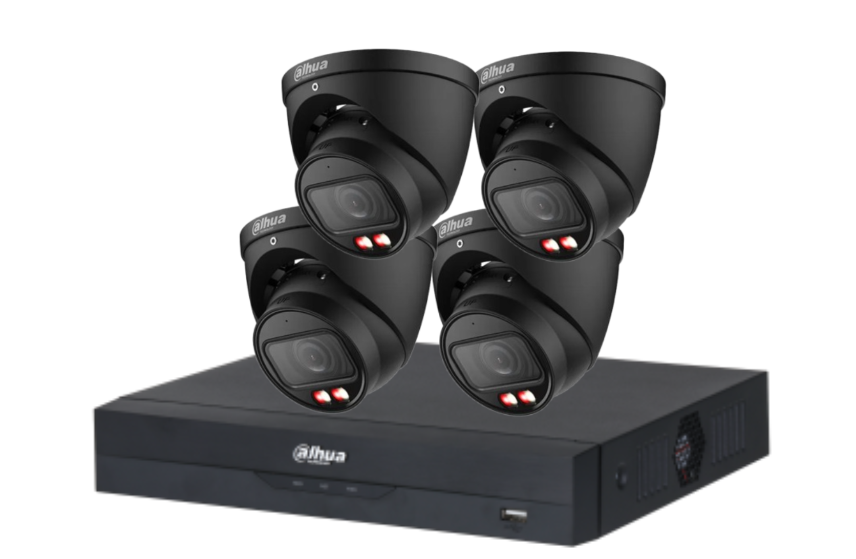 Dahua 6 MP + 4 Channels Kit: 4 x 6mp Turret Cameras, AI NVR Product vendor