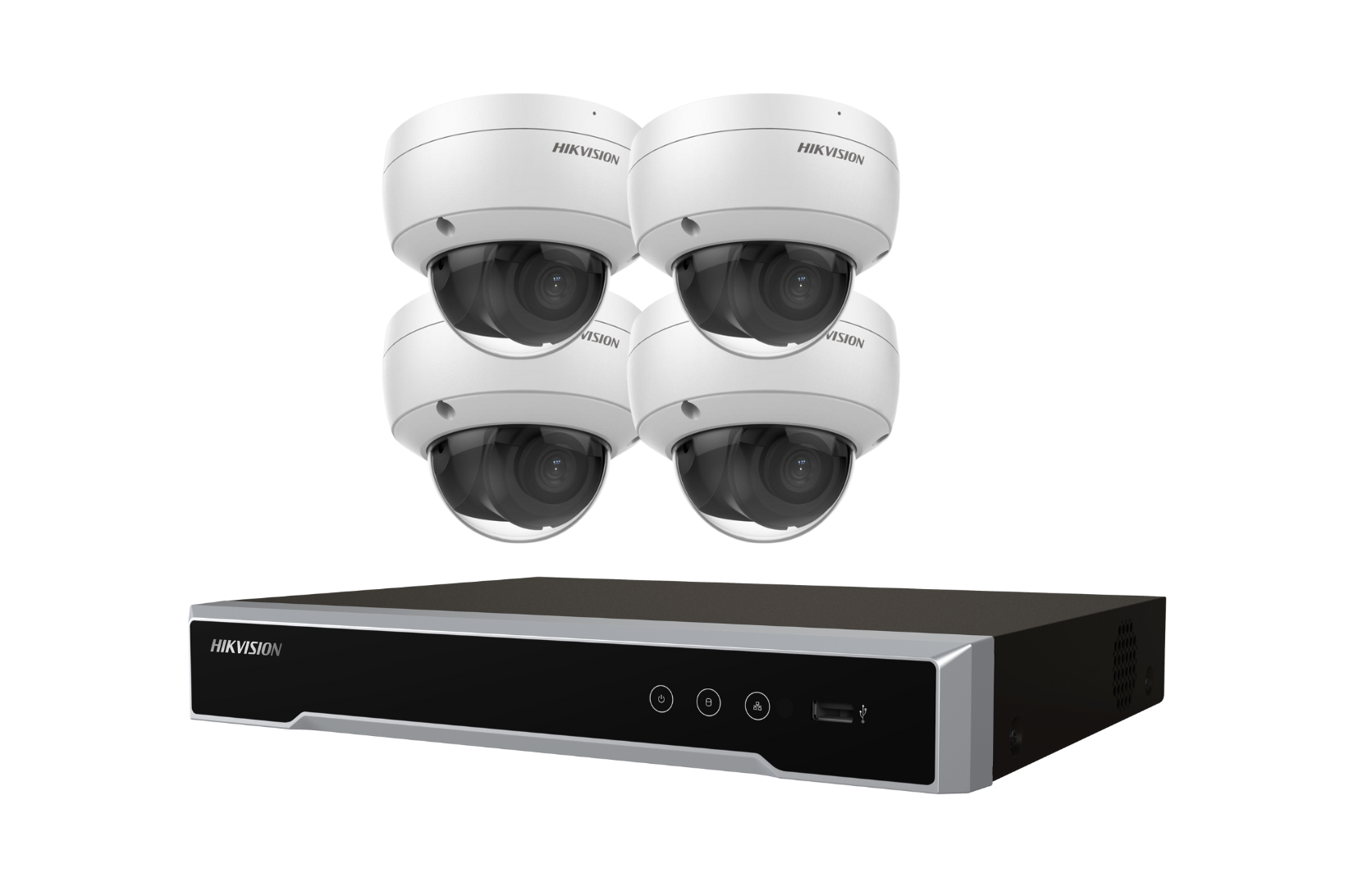 Hikvision 6MP 4CH CCTV Kit: 4 Fixed Dome Cameras with AcuSense + 4CH PoE NVR Product vendor