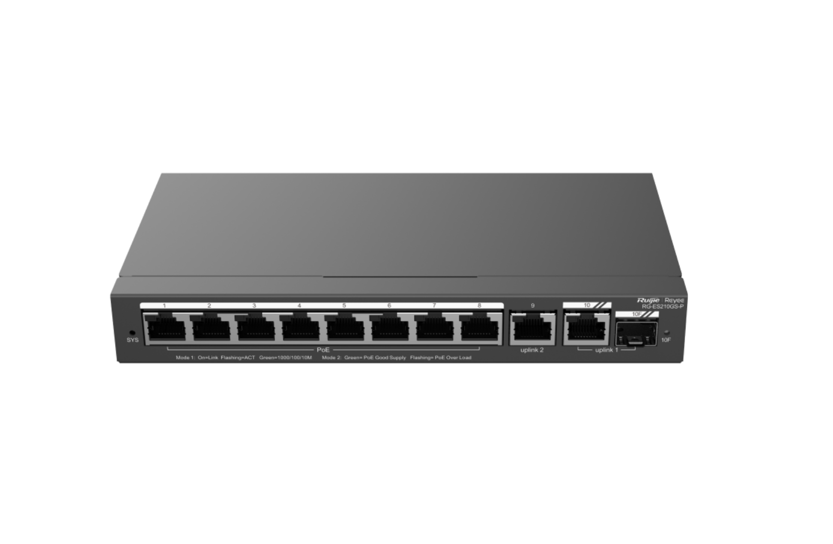 Ruijie RG-ES210GS-P, 10-Port Gigabit Smart Cloud Managed PoE Switch Product vendor