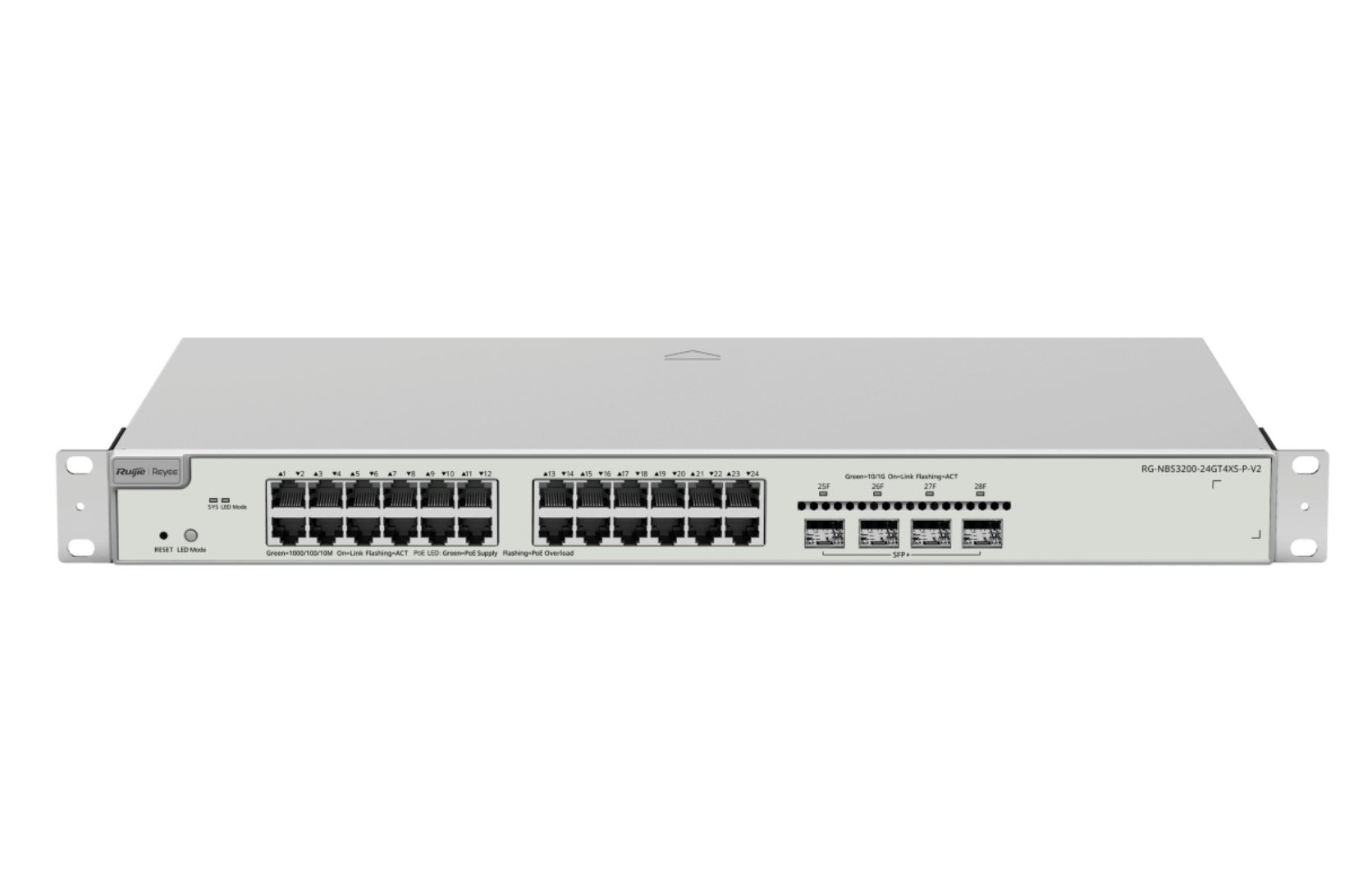 Ruijie RG-NBS3200-24GT4XS-P-V2, 24-Port Gigabit Layer 2+ Cloud Managed PoE Switch, 4 x 10G Uplinks Product vendor