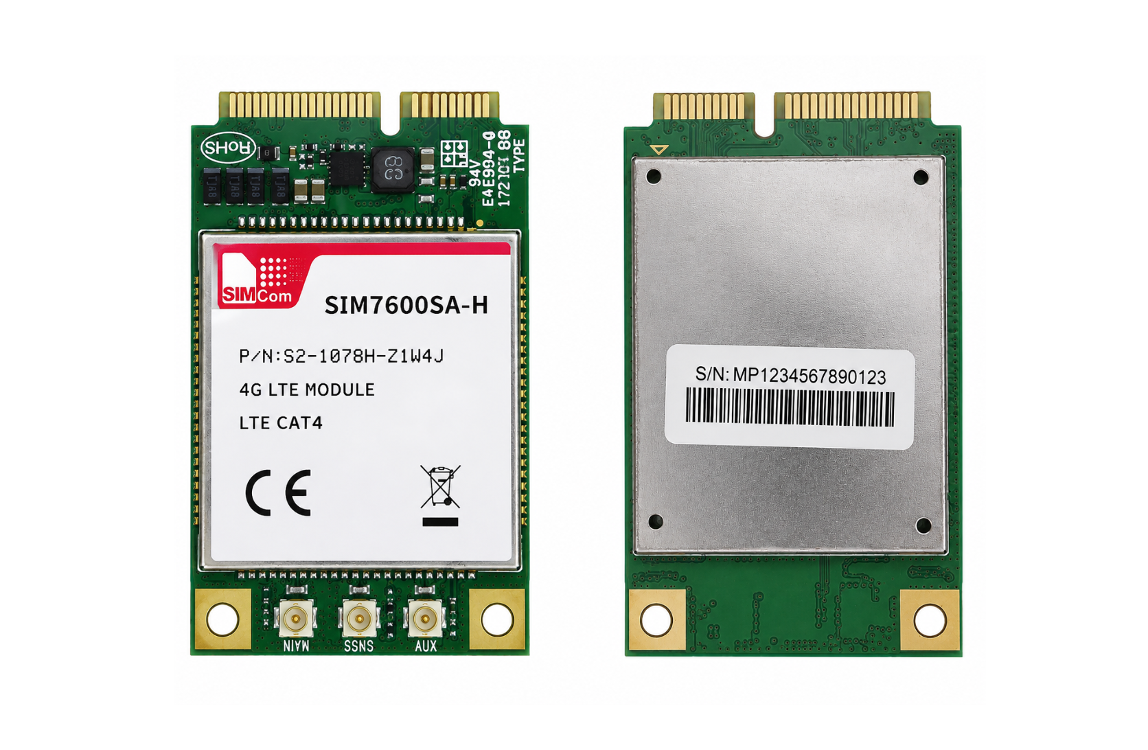 SIMCom SIM7600SA-H 4G LTE Cat 4 Mini PCIe Modem Module Product vendor