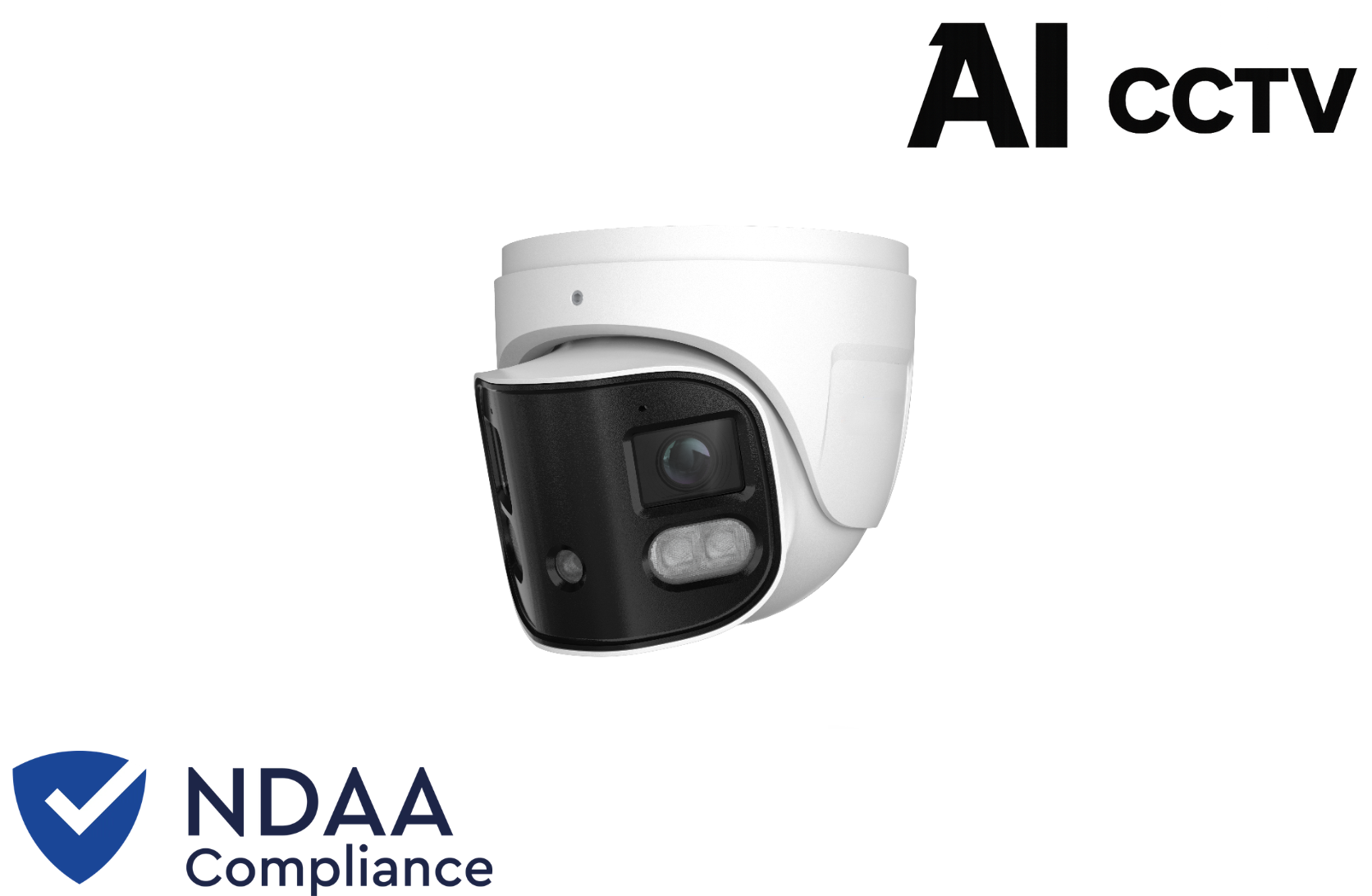 AI-CCTV AI-8MP85E3B-DP 8MP Dual-Lens 180° Splicing IP Turret Camera Product vendor