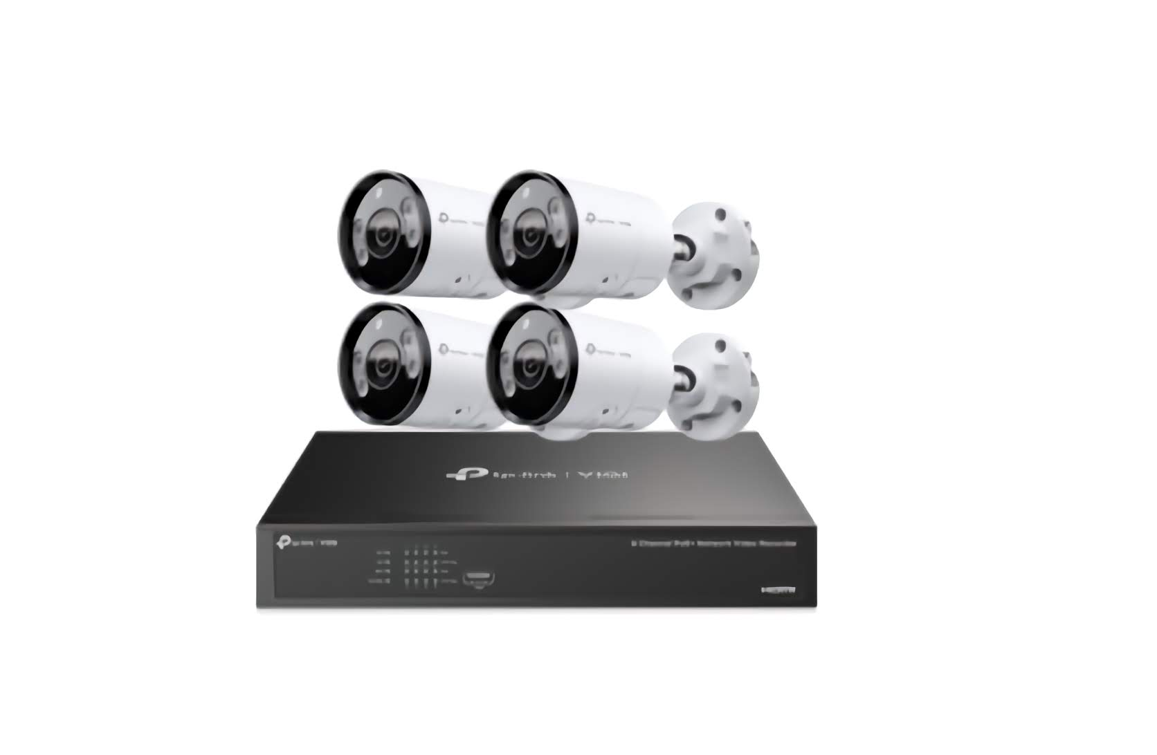 4MP 4CH TP-Link CCTV Kit: 4 x IP Bullet Cameras 3 in 1 (Full-Colour Speaker / Mic / Light) Active Defense + 4CH NVR Product vendor