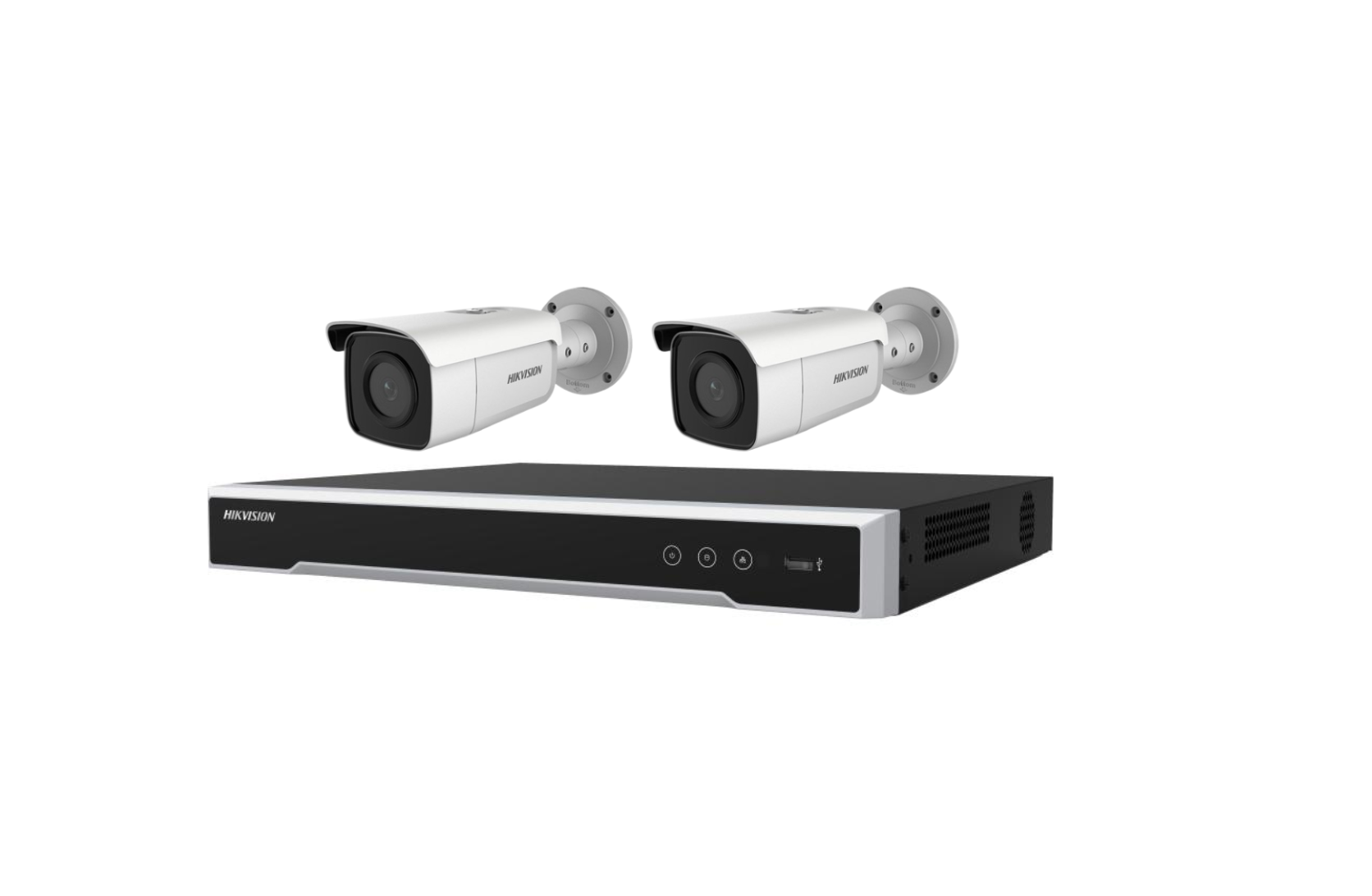 Hikvision 6MP 4CH CCTV Kit: 2 Bullet Cameras with AcuSense + 4CH PoE NVR Product vendor